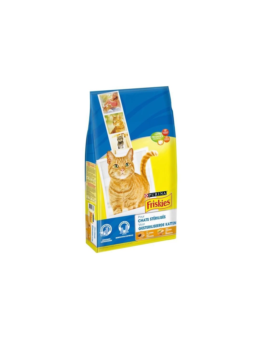 Friskies Croquettes A La Dinde Et Aux Legumes Pour Chats Sterilises 7 5 Kg